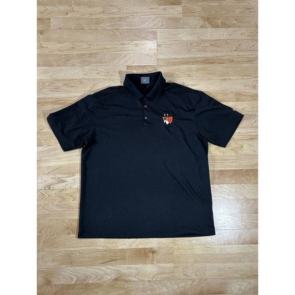 Nike Shirts Mens Nike Golf Polo Shirt Black Short Sleeve Size Large Poshmark
